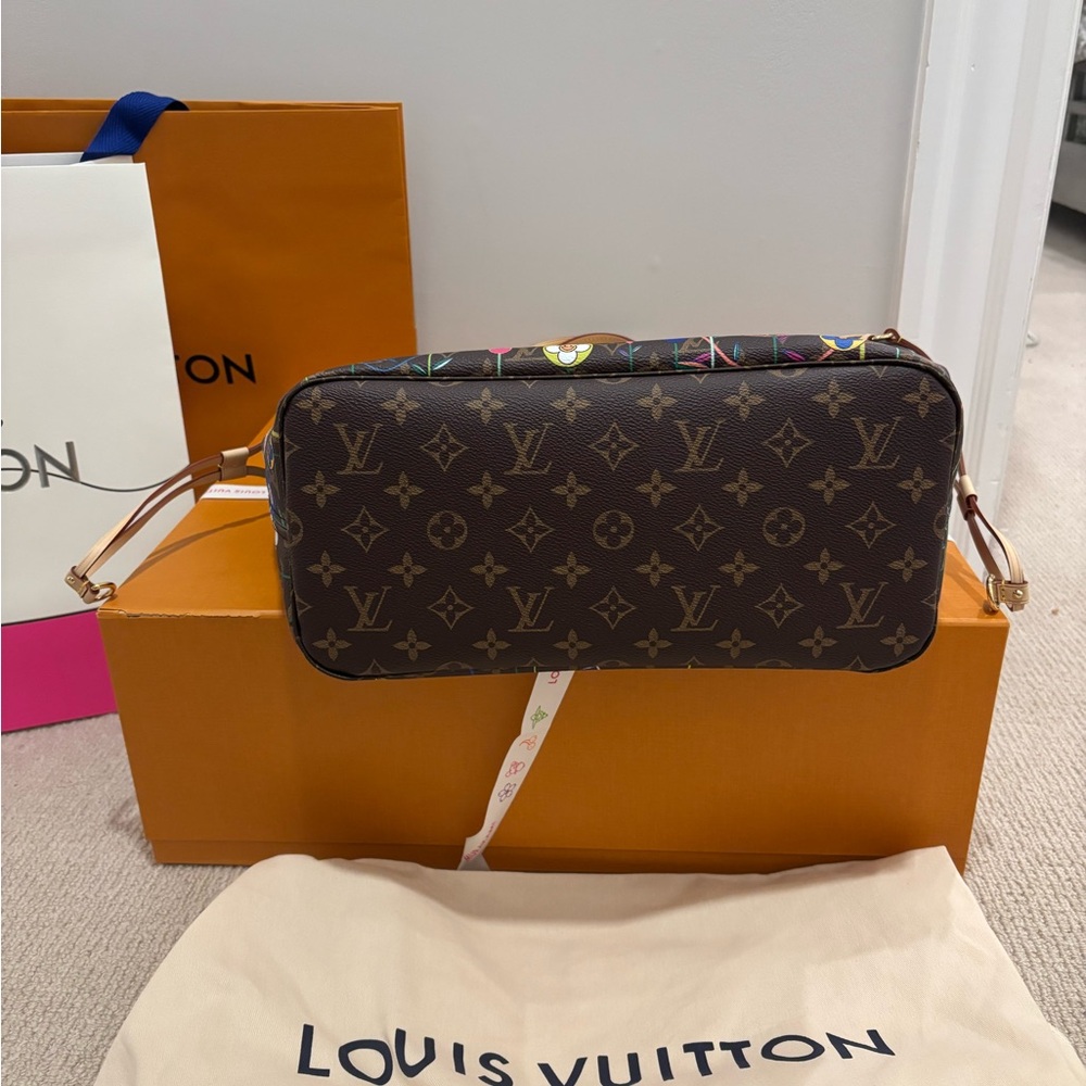 ***SOLD *** Louis Vuitton x Murakami 2025 Superflat Neverfull MM Bag- NWT - Picture 11 of 16